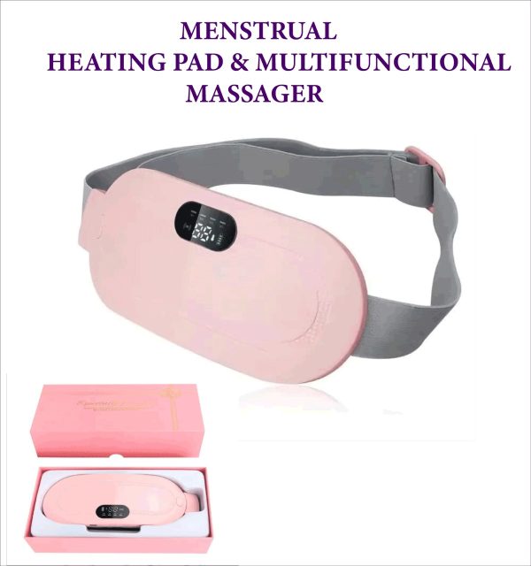 Portable Menstrual Cramp Relief Heating Pad & Electric Massage Belt