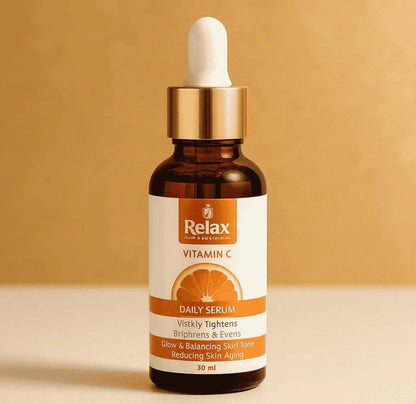 Relax Vitamin C Daily Face Serum: Brightening, Anti-Aging & Hydrating for Radiant Skin