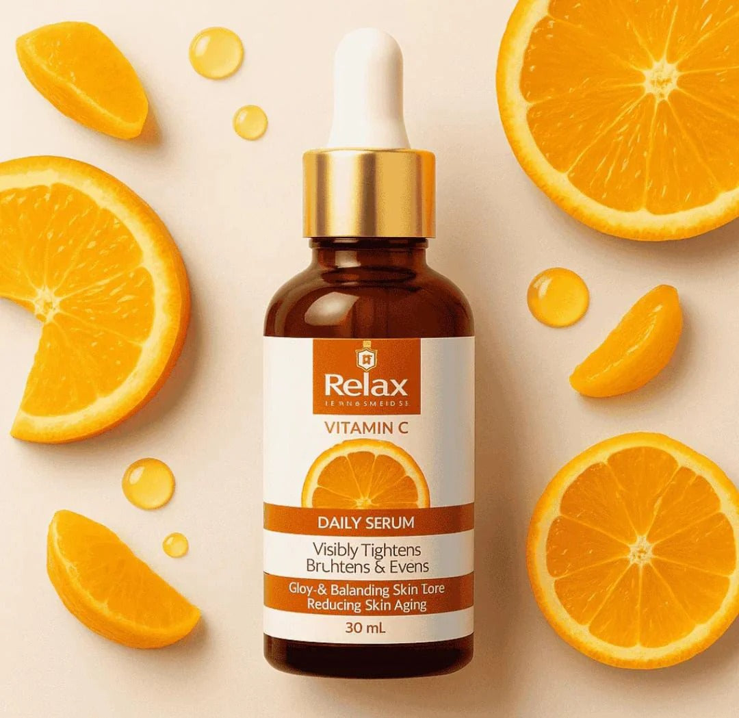 Relax Vitamin C Daily Face Serum: Brightening, Anti-Aging & Hydrating for Radiant Skin