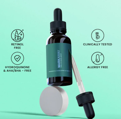 MarkAway Herbal Stretch Mark Serum: Hydration, Toning, Dark Spot Correction (1 fl oz)