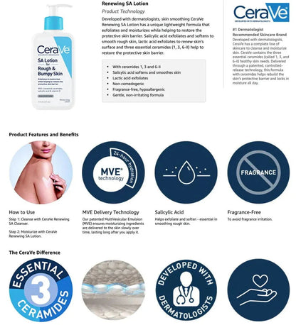Cerave SA Lotion for Rough & Bumpy Skin