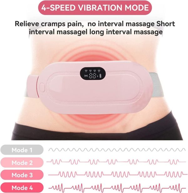 Portable Menstrual Cramp Relief Heating Pad & Electric Massage Belt