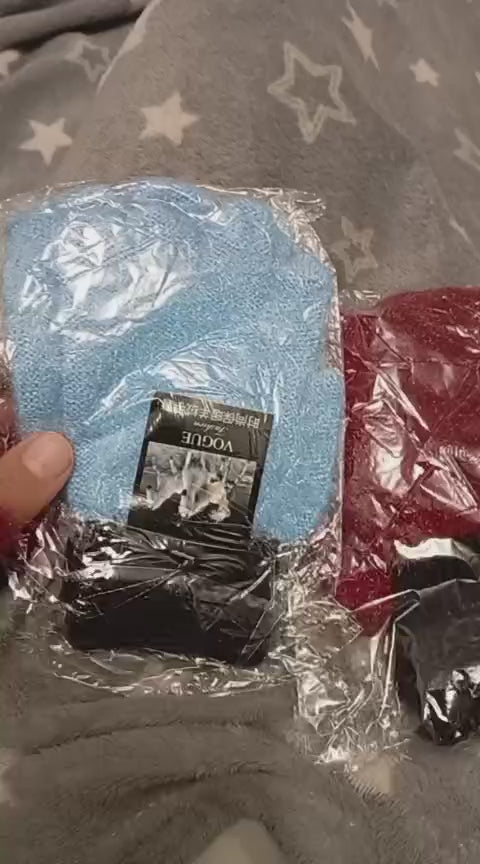 Girls Soft Plush Half Finger Gloves | Warm Fuzzy Fingerless Winter Gloves